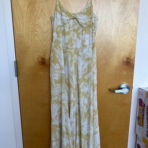 VINCE FLORAL PRINT LONG DRESS